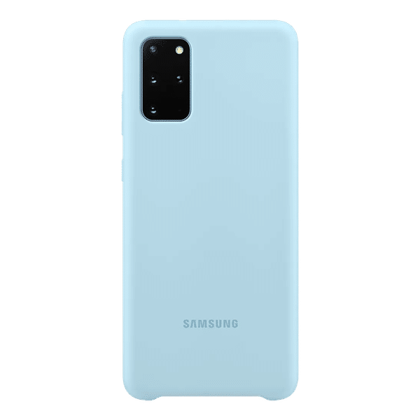 SAMSUNG Silicone Back Cover for Galaxy S20 Plus (Camera Protection, Blue)_1