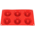 WONDERCHEF Pavoni Multi-Forme 6 Portions Mould for Microwave, Refrigerator (Good Elasticity, 63152909, Red)_4