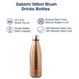 sabichi Blush 450 ml Stainless Steel Water Bottle (BPA Free, 193704, Orange)_4