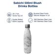sabichi Blush 450 ml Stainless Steel Water Bottle (BPA Free, 193711, White)_4