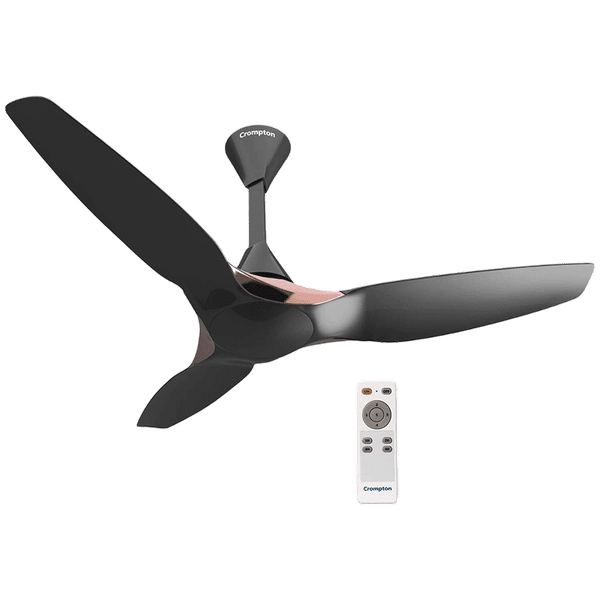 Crompton SilentPro Enso 5 Star 1200mm 3 Blade BLDC Motor Ceiling Fan with Remote (Intelligent Memory Function, Charcoal Grey)_1