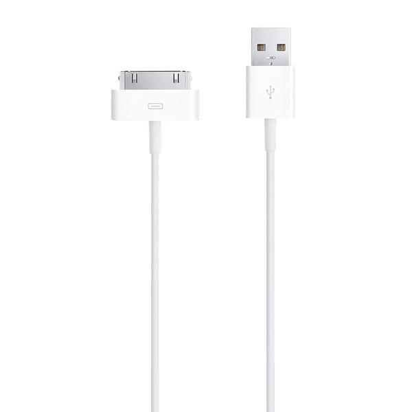 Apple Type A to 30-pin 3.2 Feet (1M) Cable (Anti-Electrostatic Interference Shielded, White)_1