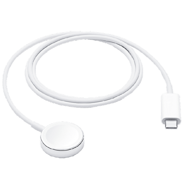 Apple 1 Meter USB 3.0 (Type-C) to Lightning Power/Charging Magnetic USB Cable (For Apple Watch, MX2H2ZM/A, White)_1