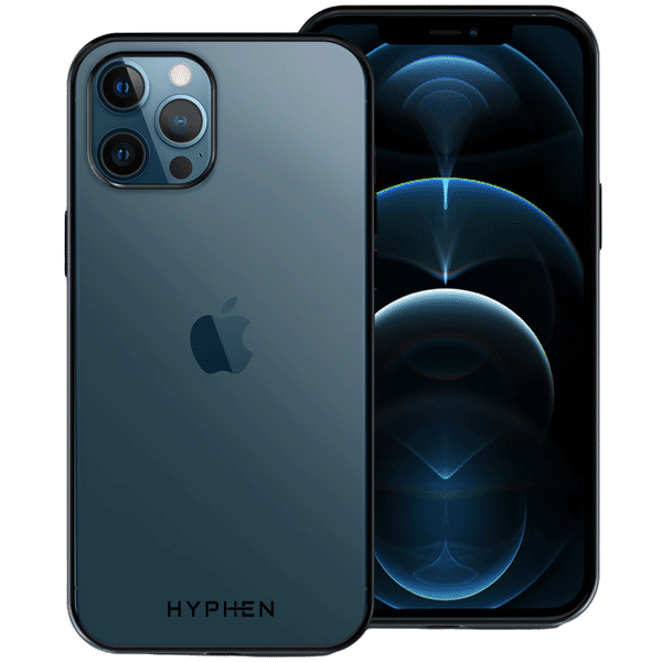 HYPHEN Frame TPU Back Cover for Apple iPhone 12 Pro Max (Compact, Flexible and Slim Design, Black)_1