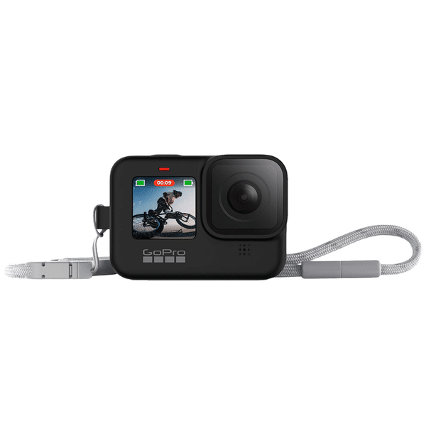 GoPro Sleeve Plus Lanyard For Hero 9 (Adjustable Lanyard, ADSST-001, Black)_1