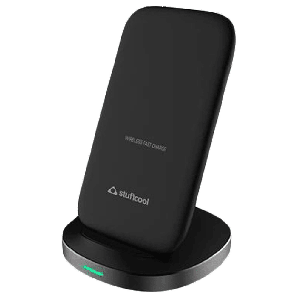 stuffcool WC510 10W Wireless Charger for iPhone and Android (Vertical and Horizontal Charging, Black)_1