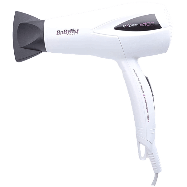 BaByliss D322WE Hair Dryer with 2 Heat Settings (Adjustable Diffuser, White)_1