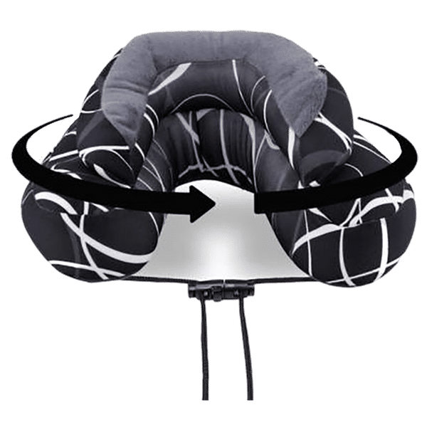 CABEAU Evo Microbead Travel Neck Pillow (TPEM2115, Black)_1