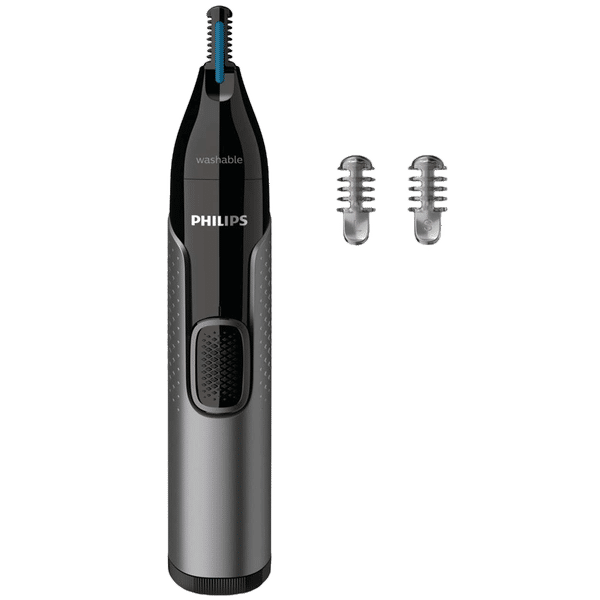 PHILIPS Series 3000 Stainless Steel Blades Cordless Nose, Ear & Eyebrow Trimmer (Precision Trim Technology, NT3650/16, Grey)_1