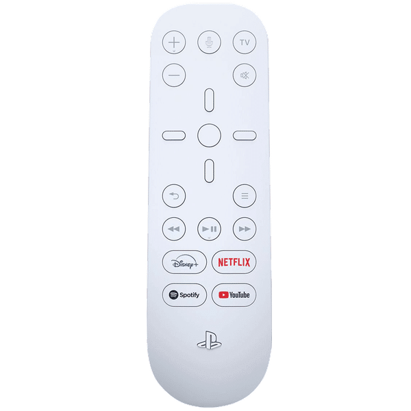 SONY Media Remote For Playstation 5 (Dedicated App Buttons, CFI-ZMR1BX/R, White)_1