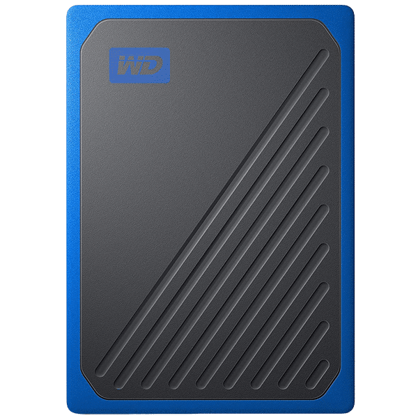 Western Digital My Passport Go 500GB USB 3.0 Solid State Drive (Compact and Integrated, WDBMCG5000ABT-WESN, Black/Cobalt Trim)_1