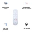 SONY Media Remote For Playstation 5 (Dedicated App Buttons, CFI-ZMR1BX/R, White)_4