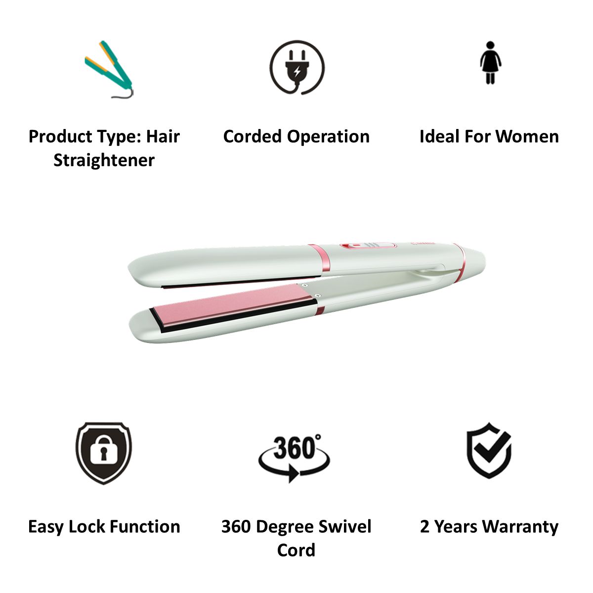 Buy HAVELLS HS4109 Hair Straightener with LED Indicator (Floating ...