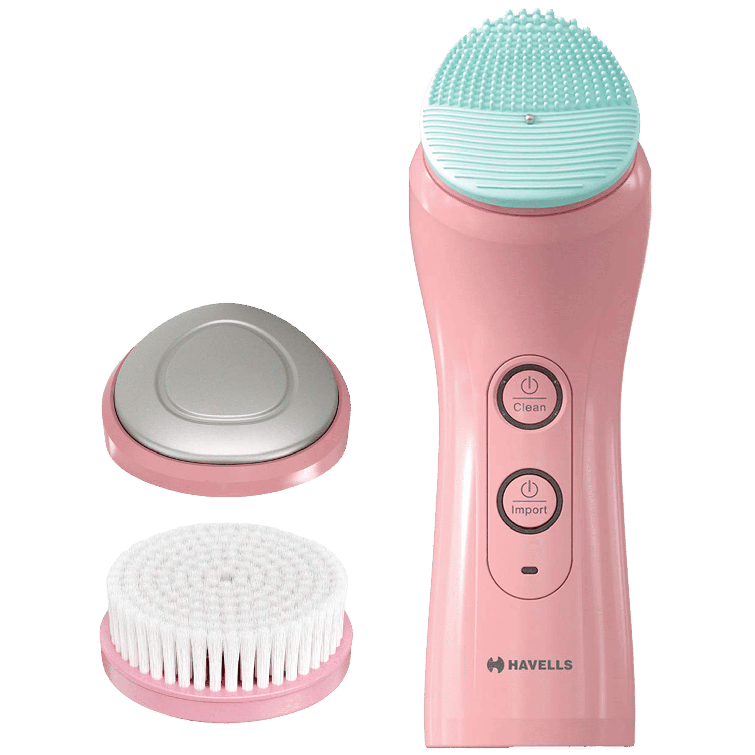 HAVELLS Skin Care Cordless 2-in-1 Facial Cleanser (6 Operation Modes, SC5070, Pink)