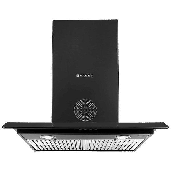 FABER Arco 3D Plus 60cm 1150m3/hr Ducted Wall Mounted Chimney with Baffle Filter (Black)_1