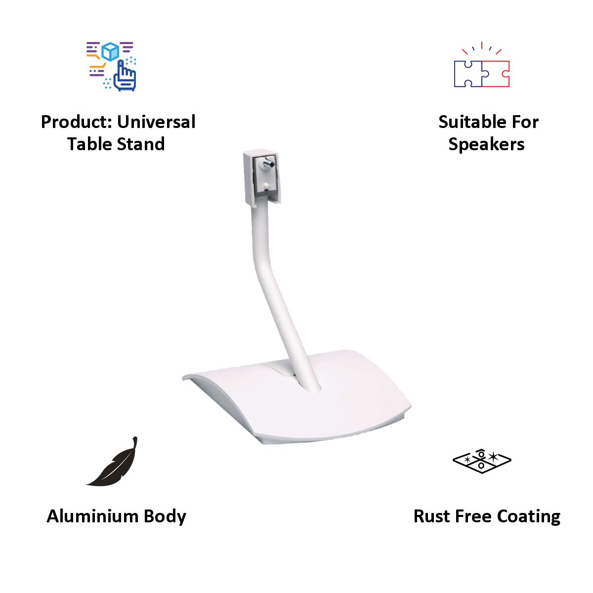 Buy Bose UTS-20 Series II Universal Table Stand (White) Online - Croma