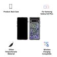 Case-Mate Waterfall Glitter Polycarbonate Back Cover for Samsung Galaxy S10 Plus (Drop Protection, Purple Glow)_3