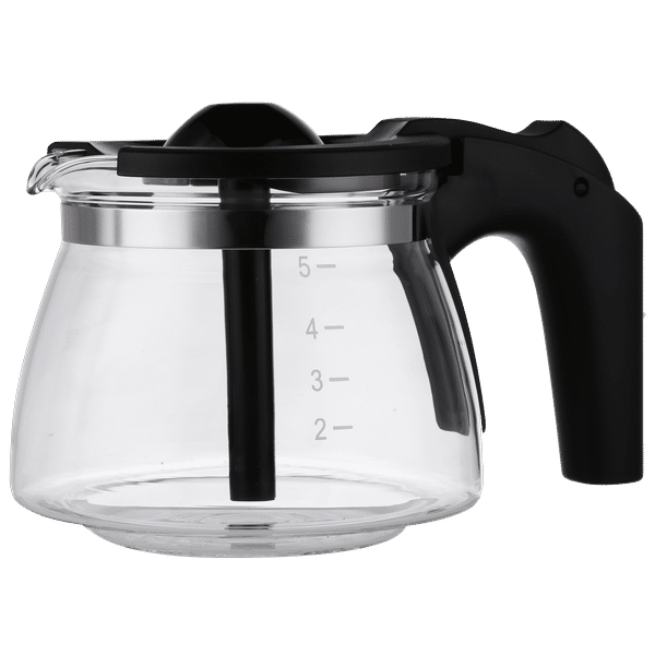Croma Carafe For Coffee & Tea Maker (6 Cup Coffee Making Capacity, CRAK0029, Black)_1