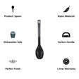 Bergner Carbon TT Nylon Solid Spoon (Heat-Resistant Head, Black)_4