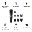 PHILIPS Multigroom Series 3000 8-in-1 Cordless Grooming Kit for Face and Hair for Men (60mins Runtime, Nickel Metal Hydride Battery, Black)_4