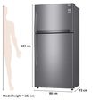LG 630 Litres 3 Star Frost Free Double Door Smart Wi-Fi Enabled Refrigerator with Door Cooling Plus Technology (GR-H812HLHQ.APZQEB, Platinum Silver III)_2