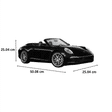 Porsche 911 Carrera S Cabriolet 1:12 Remote Controlled Car (SW-564, Black)_2
