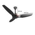 Crompton SilentPro Enso 120cm Sweep 3 Blade Ceiling Fan (Aerodynamic Design, CFSPENS48CGRAD, Charcoal Grey)_2