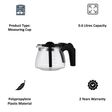 Croma Carafe For Coffee & Tea Maker (6 Cup Coffee Making Capacity, CRAK0029, Black)_3