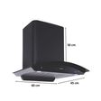 elica 60cm Auto Clean Wall Mount Chimney (WD HAC Touch BF 60 MS, Black)_2