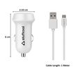 stuffcool Drive It 2.4 Amp Dual USB Car Charging Adapter with Cable (CKATOMMI-WHT, White)_2