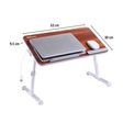 PORTRONICS My Buddy Plus Portable Laptop Stand (USB 2.0 Connector, POR-895, Brown)_2