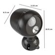 MR BEAMS Electric Powered 50 Watt Remote Control Motion Sensor Smart Light (MB371, Black)_2