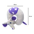 TRAVEL BLUE Flappy The Elephant Polyester Neck Pillow (Soft and Comfortable, Multicolor)_2