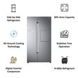 SAMSUNG 845 Litres Frost Free Side by Side Refrigerator with Anti Bacteria Protector (RS82A6000SL/TL, Clean Steel)_4