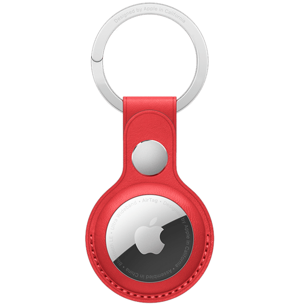 Apple AirTag Key Ring (French Leather, MK103ZM/A, Red)_1