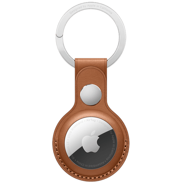 Apple AirTag Key Ring (French Leather, MX4M2ZM/A, Saddle Brown)_1