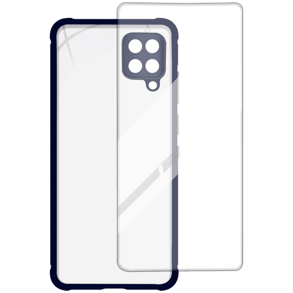 ARROW Hybrid Back Case and Screen Protector Bundle For Samsung Galaxy A12 (Ultra Transparent Visibility)_1