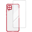 ARROW Hybrid Screen Protector & Polycarbonate Back Cover Combo for SAMSUNG Galaxy A12 (Scratch Protection, Red)_2