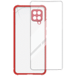 ARROW Hybrid Screen Protector & Polycarbonate Back Cover Combo for SAMSUNG Galaxy A12 (Scratch Protection, Red)_1