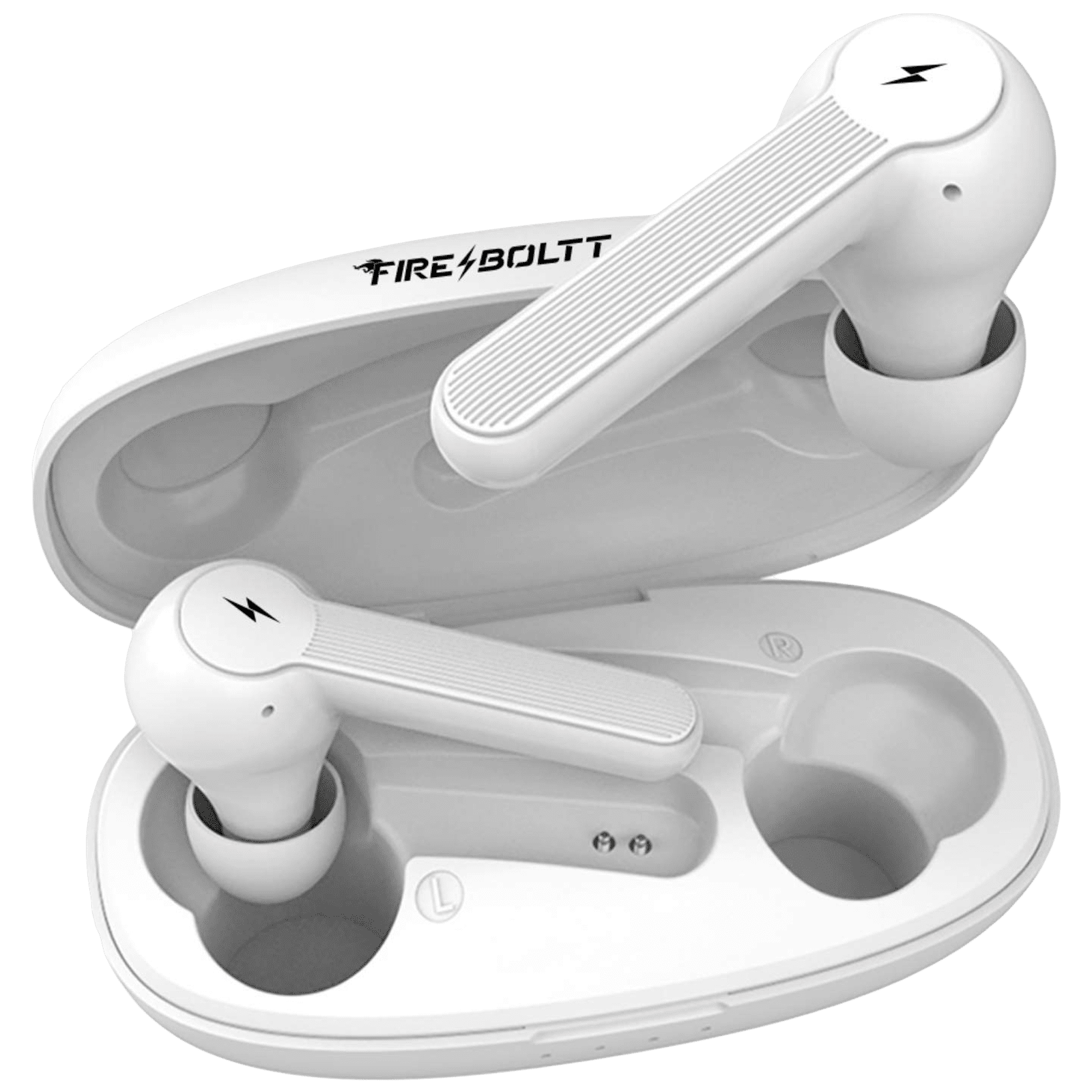 FIRE-BOLTT BE1200 In-Ear Truly Wireless Earbuds with Mic (Bluetooth 5.0, Voice Assistant Supported, White)