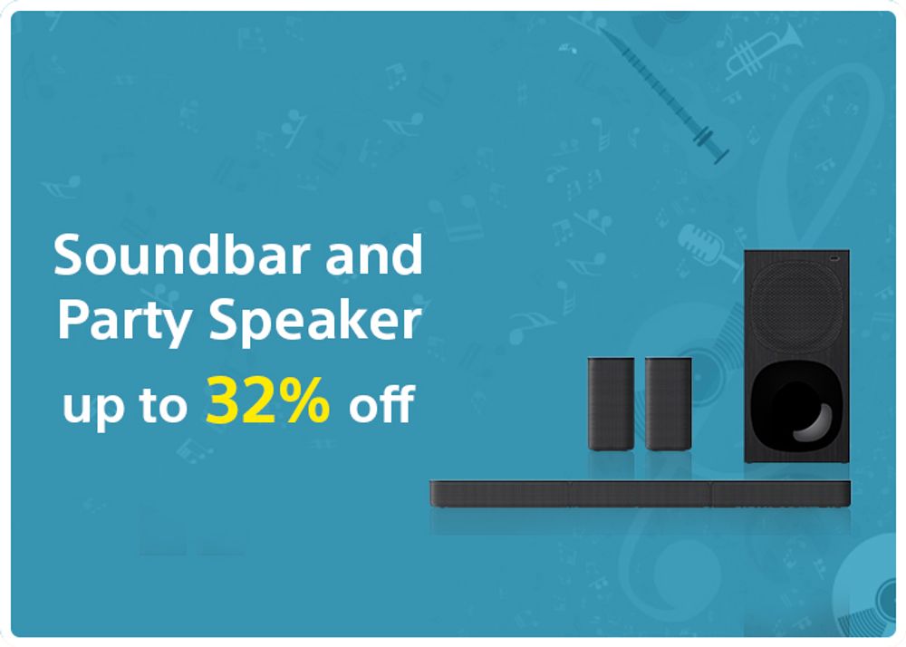 Soundbar and Party Speaker