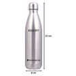 WONDERCHEF Aqua-Bot 0.5 Litres Stainless Steel Water Bottle (Vacuum Insulation, Silver)_2