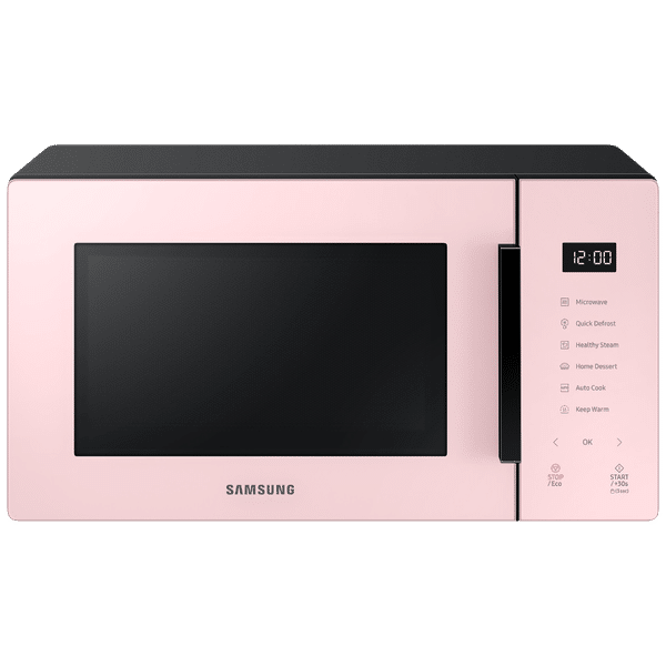 SAMSUNG Baker Series 23L Solo Microwave Oven with Auto Cook (Clean Pink)_1