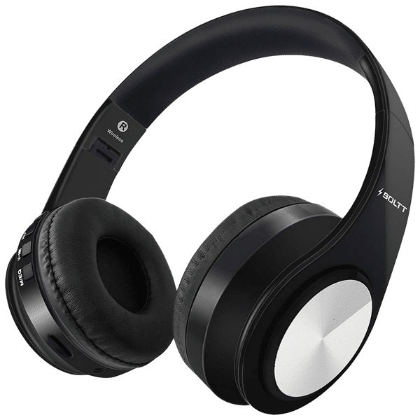 FIRE-BOLTT BH1001 BH1000 On-Ear Noise Isolation Wireless Headphone with Mic (Bluetooth 5.0, Exceptional Sound with Great Bass, Black)_1