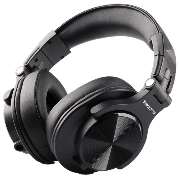 FIRE-BOLTT BH1401 BH1400 Over-Ear Noise Isolation Wireless Headphone with Mic (Bluetooth 5.0, Adjustable Headband, Black)_1