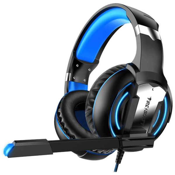 FIRE-BOLTT BGH1000 Wired Gaming Headphone with Noise Isolation (Glaring LED lights, Over Ear, Blue)_1