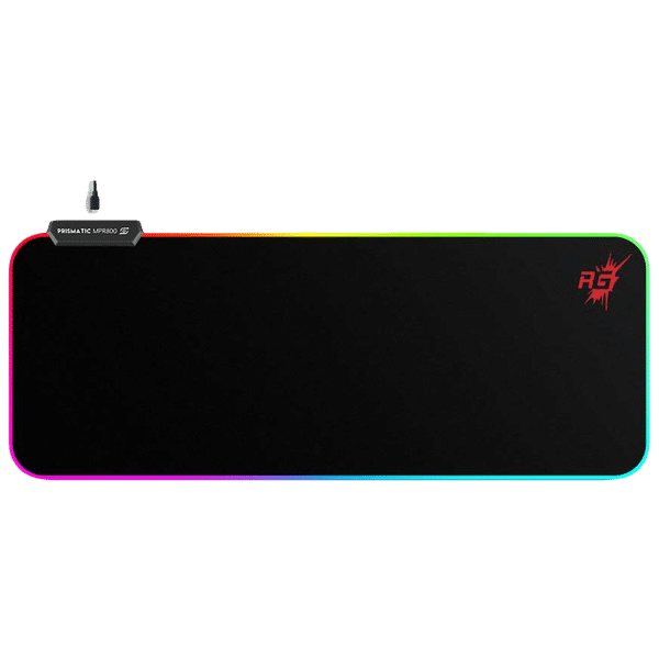 Red Gear MPR800 Gaming Mouse Pad (4 LED Spectrum Modes, 8904130846038, Black)_1