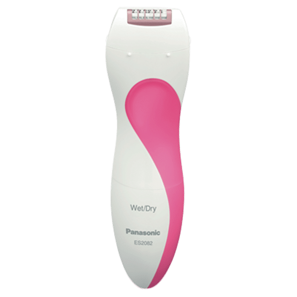 Panasonic ES2082P503 Wet and Dry Epilator for Underarm & Intimate Area with 2 Replaceable Heads (Washable Heads, Pink)_1