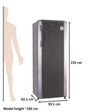 LG 270 Litres 3 Star Direct Cool Single Door Refrigerator with Stabilizer Free Operation (GL-B281BPZX.DPZZEB, Shiny Steel)_2