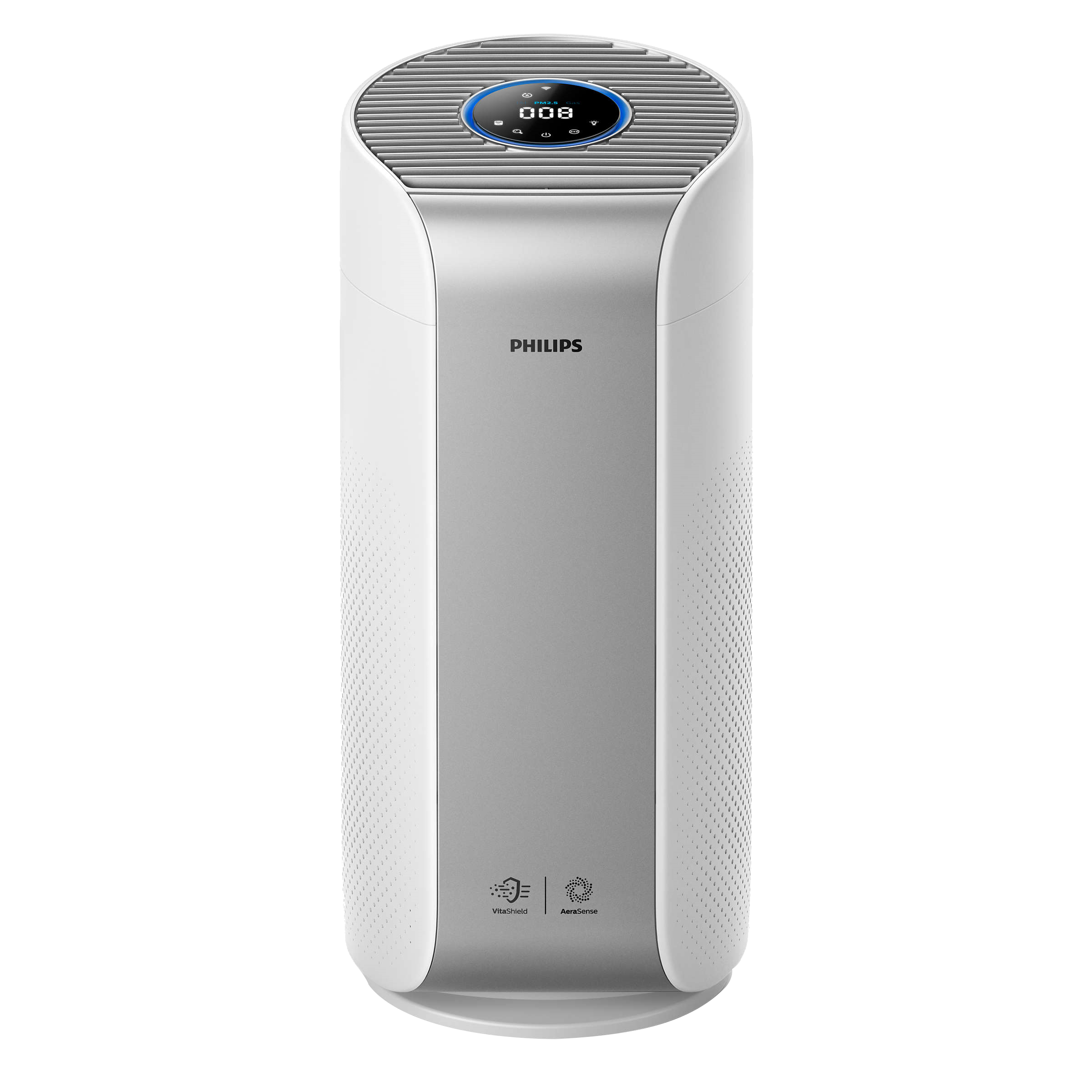 PHILIPS Series 3000i Vitashield IPS and AeraSense Technology Air Purifier (Multi Touch, AC3059/65, Light Silver and White)